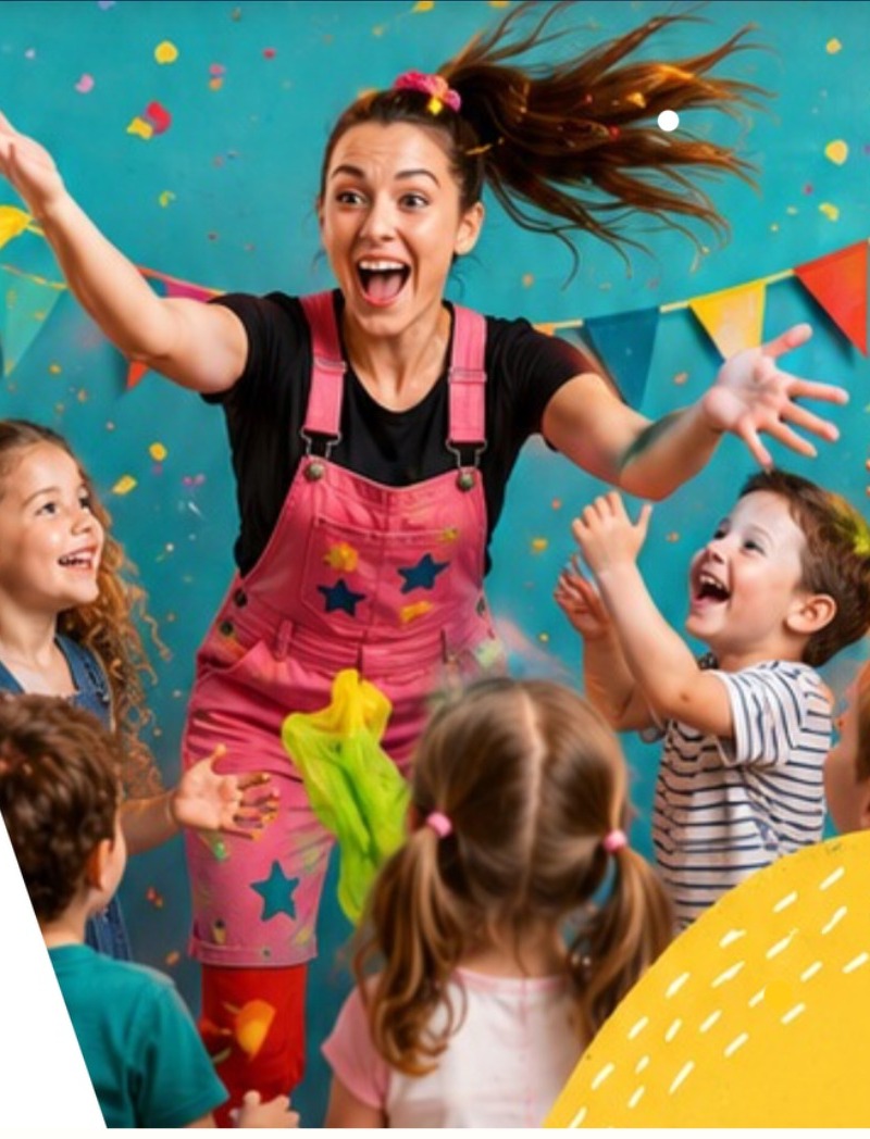 Children enjoying a Spark & Smile party with an entertainer
